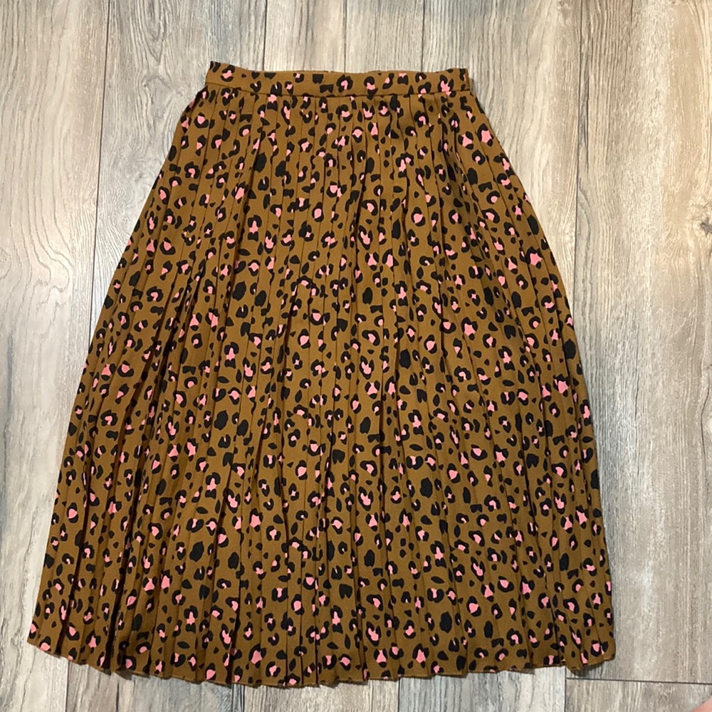 JCrew High-Waisted Pleated Skirt